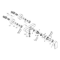 hansgrohe Rebris E Einhebel-Brausemischer Aufputz 28l/min, Chrom... HANSGROHE-72650000 4059625401804 (Abb. 1)