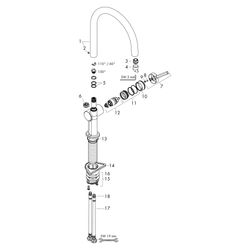 Hansgrohe Talis M54mm, Einhebel-Küchenmischer 220mm, 9l/min, ComfortZone 220, 1jet,... HANSGROHE-72804340 4059625795606 (Abb. 1)