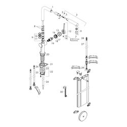 Hansgrohe Talis M54mm, Einhebel-Küchenmischer 270mm, 7l/min, Ausziehauslauf, 1jet, ... HANSGROHE-72809800 4059625255223 (Abb. 1)