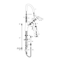 hansgrohe Talis M51, Einhebel-Küchenmischer 200mm 4,7l/min Chrom, 2jet EcoSmart, Au... HANSGROHE-72817000 4059625197981 (Abb. 1)