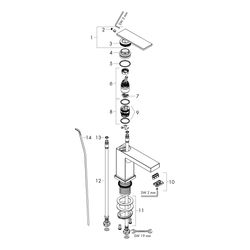 Hansgrohe Tecturis E Einhebel-Waschtischmischer 110mm, 4l/min, CoolStart EcoSmartPl... HANSGROHE-73014670 4059625473917 (Abb. 1)