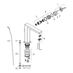 Hansgrohe Tecturis E Einhebel-Waschtischmischer 110mm, 4l/min, Fine CoolStart EcoSm... HANSGROHE-73023000 4059625473726 (Abb. 1)