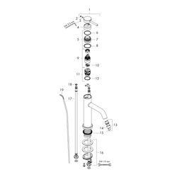 hansgrohe Tecturis S Einhebel-Waschtischmischer 110mm 4l/min EcoSmart plus Chrom mi... HANSGROHE-73310000 4059625470985 (Abb. 1)