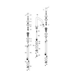 hansgrohe Tecturis S 3-Loch Waschtischarmatur 150mm 4l/min EcoSmart plus Mattweiß m... HANSGROHE-73330700 4059625470886 (Abb. 1)