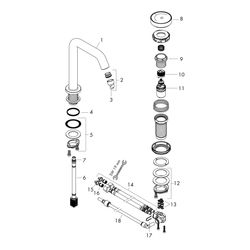 hansgrohe Tecturis S 2-Loch Waschtischmischer 150mm 4l/min CoolStart, Mattschwarz E... HANSGROHE-73353670 4059625470718 (Abb. 1)