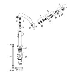 hansgrohe Tecturis S Einhebel-Waschtischmischer 210mm 4l/min Fine CoolStart Chrom E... HANSGROHE-73360000 4059625474624 (Abb. 1)