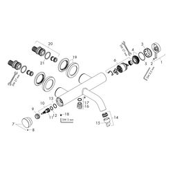 hansgrohe Tecturis S Einhebel-Wannenmischer Aufputz, Chrom... HANSGROHE-73422000 4059625470565 (Abb. 1)