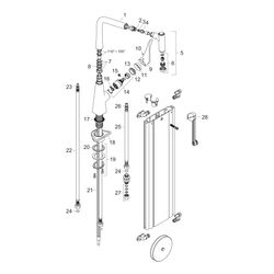 Hansgrohe Metris M71 Einhebel-Küchenmischer 320mm 10l/min Chrom, Ausziehbrause, 2je... HANSGROHE-73801000 4059625017616 (Abb. 1)