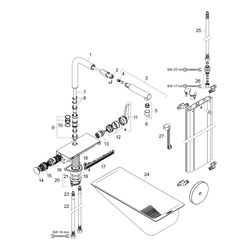 hansgrohe Aquno Select M81 Einhebel-Küchenmischer 250mm 6l/min sBox, Chrom, 2jet, A... HANSGROHE-73830000 4059625255568 (Abb. 1)