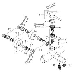 Hansgrohe Zesis S Wannenmischer Aufputz Einhebel, 2 Verbraucher, Mattschwarz... HANSGROHE-74420670 4059625563182 (Abb. 1)