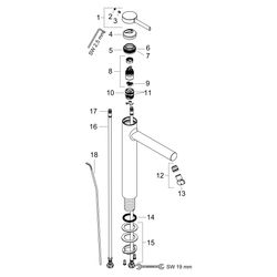Hansgrohe Zesis S Einhebel-Waschtischmischer 230 CoolStart für Aufsatzwaschtische m... HANSGROHE-74730670 4059625563052 (Abb. 1)