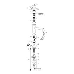 Hansgrohe Zesis M33 Einhebel-Küchenmischer 150mm 11,6l/min 1jet, Edelstahl Finish... HANSGROHE-74802800 4059625340110 (Abb. 1)