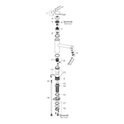 hansgrohe Zesis M33 Einhebel-Küchenmischer 160mm 11,6l/min 1jet, Chrom, Vorfensterm... HANSGROHE-74805000 4059625340196 (Abb. 1)