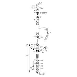 Hansgrohe Zesis M33 Einhebel-Küchenmischer 200mm, 11,4l/min, Geräteabsperrventil, 1... HANSGROHE-74808000 4059625340226 (Abb. 1)