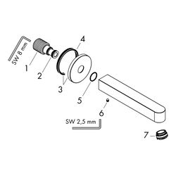 hansgrohe Finoris Wanneneinlauf, Mattschwarz... HANSGROHE-76410670 4059625337714 (Abb. 1)