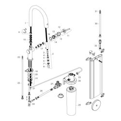 hansgrohe Aqittura FilterSystem M91, Einhebel-Küchenmischer 210mm 6,5l/min Mattschw... HANSGROHE-76800670 4059625391105 (Abb. 1)