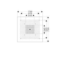 Hansgrohe AXOR ShowerSolutions ShowerHeaven, 43l/min, 720x720mm, 3jet ohne Beleucht... HANSGROHE-10625800 4011097585772 (Abb. 1)
