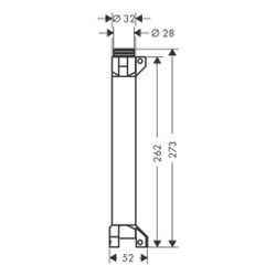 Hansgrohe AXOR ShowerSolutions Grundkörper/ Wasserführung für Ablage 240x120mm, Unt... HANSGROHE-40878180 4011097601748 (Abb. 1)