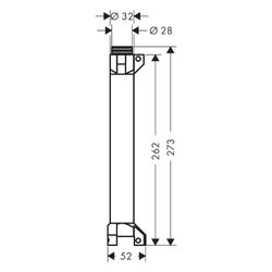 Hansgrohe AXOR ShowerSolutions Grundkörper/ Wasserführung für Ablage 240x120mm, Unt... HANSGROHE-40878180 4011097601748 (Abb. 1)