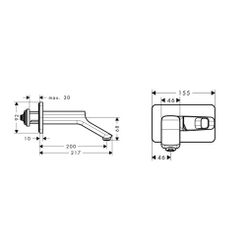Hansgrohe AXOR Urquiola Einhebel-Waschtischmischer Unterputz, 5l/min, für Wandmonta... HANSGROHE-11026990 4011097867229 (Abb. 1)