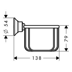 Hansgrohe AXOR Montreux Seifenkorb, 160x101x138mm, Brushed Bronze... HANSGROHE-42065140 4011097939339 (Abb. 1)