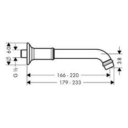 Hansgrohe AXOR Montreux Wanneneinlauf, 20l/min, Polished Black Chrome... HANSGROHE-16541330 4011097881706 (Abb. 1)