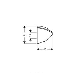 hansgrohe Brausehalter Porter C für Handbrausen, Chrom... HANSGROHE-27521000 4011097157818 (Abb. 1)