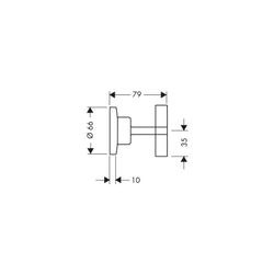 Hansgrohe AXOR Citterio Absperrventil Unterputz DN 15/DN 20, Kreuzgriff, Edelstahl ... HANSGROHE-39965800 4011097923550 (Abb. 1)
