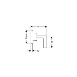 Hansgrohe AXOR Citterio Absperrventil Unterputz DN 15/DN 20, Hebelgriff, Polished G... HANSGROHE-39960990 4011097923451 (Abb. 1)