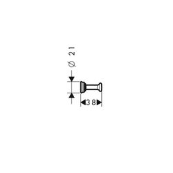 Hansgrohe AXOR Montreux Handtuchhaken, 21x38mm, Metall, Brushed Brass... HANSGROHE-42137950 4011097940465 (Abb. 1)