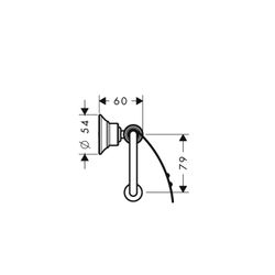 Hansgrohe AXOR Montreux Toilettenpapierhalter, Deckel, 158x106mm, Bohrabstand 35mm,... HANSGROHE-42036820 4011097516370 (Abb. 1)