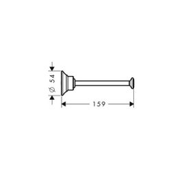 Hansgrohe AXOR Montreux Toilettenpapierhalter, 159mm, Metall, Brushed Red Gold... HANSGROHE-42028310 4011097937656 (Abb. 1)