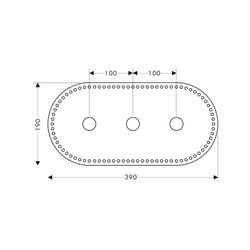 Hansgrohe AXOR Trockenmanschette für 3-Loch Waschtischarmatur Unterputz... HANSGROHE-96383000 4011097350707 (Abb. 1)