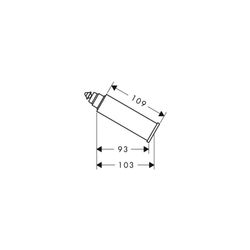 Hansgrohe AXOR Starck Verlängerung 60mm für Auslauf, Brushed Brass... HANSGROHE-10981950 4011097865881 (Abb. 1)