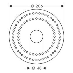 Hansgrohe AXOR Starck Trockenmanschette für Grundset 10902180, 96660000... HANSGROHE-96660000 4011097404745 (Abb. 1)