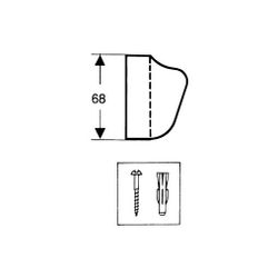 hansgrohe Wandbrausenhalter universal für Handbrausen, Chrom... HANSGROHE-28321000 4011097116587 (Abb. 1)