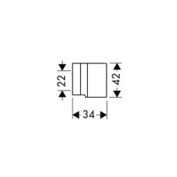 Hansgrohe AXOR Starck Brausehalter, konisch, Metall, Brushed Nickel... HANSGROHE-27515820 4011097536354 (Abb. 1)