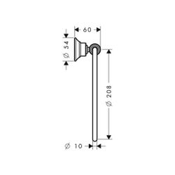 Hansgrohe AXOR Montreux Handtuchring, schwenkbar, Metall, Brushed Red Gold... HANSGROHE-42021310 4011097937441 (Abb. 1)