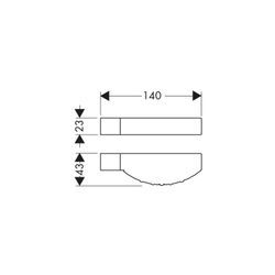 hansgrohe Casetta Seifenschale D, Chrom... HANSGROHE-28664000 4011097486390 (Abb. 1)