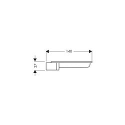 hansgrohe Casetta Seifenschale S, Glasklar... HANSGROHE-28684000 4011097205588 (Abb. 1)