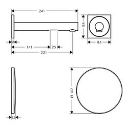 Hansgrohe AXOR Uno Elektronik-Waschtischmischer, 5l/min, UP für Wandmontage, Auslau... HANSGROHE-45111250 4059625082539 (Abb. 1)