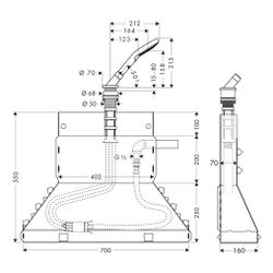 Hansgrohe AXOR Wannenrandset Bouroullec DN 15, Handbrause, Brausehalter, Brauseschl... HANSGROHE-19418300 4011097891699 (Abb. 1)