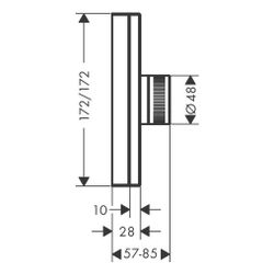 Hansgrohe AXOR Edge Thermostat HighFlow, 59l/min, Unterputz, Diamantschliff, Chrom... HANSGROHE-46741000 4059625189924 (Abb. 1)
