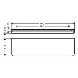 Hansgrohe AXOR Universal Circular Ablage 400mm, Metall, Brushed Bronze... HANSGROHE-42844140 4059625388228 (Abb. 1)