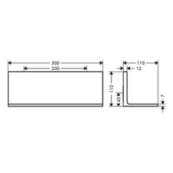 Hansgrohe AXOR Universal Rectangular Ablage 300mm, Metall, Polished Gold Optic... HANSGROHE-42644990 4059625423813 (Abb. 1)