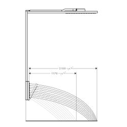 Hansgrohe AXOR ShowerComposition Brausenmodul, 17l/min, 110x220mm, 1jet, Schulterbr... HANSGROHE-12593310 4059625499726 (Abb. 1)