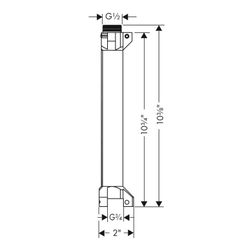 Hansgrohe AXOR ShowerSolutions Grundkörper/ Wasserführung für Ablage 240x120mm, Unt... HANSGROHE-40878180 4011097601748 (Abb. 1)