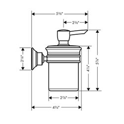Hansgrohe AXOR Montreux Lotionspender, 300ml, Metall/Porzellan, Brushed Black Chrom... HANSGROHE-42019340 4011097936970 (Abb. 1)
