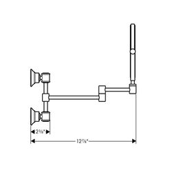 Hansgrohe AXOR Montreux Rasierspiegel, 213x314x66mm, Glas/Metall, Polished Nickel... HANSGROHE-42090830 4011097516547 (Abb. 1)