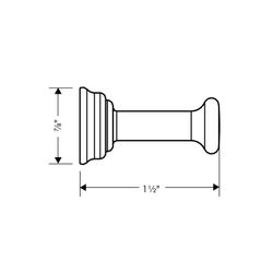 Hansgrohe AXOR Montreux Handtuchhaken, 21x38mm, Metall, Brushed Brass... HANSGROHE-42137950 4011097940465 (Abb. 1)